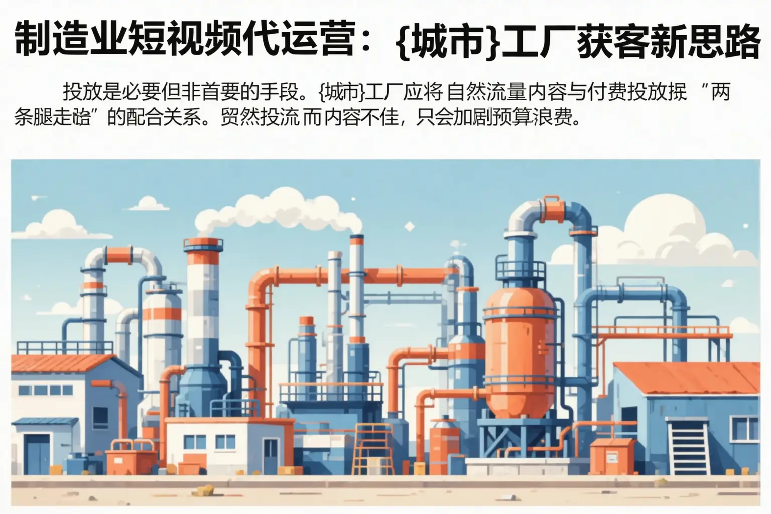 制造业短视频代运营：保定工厂获客新思路