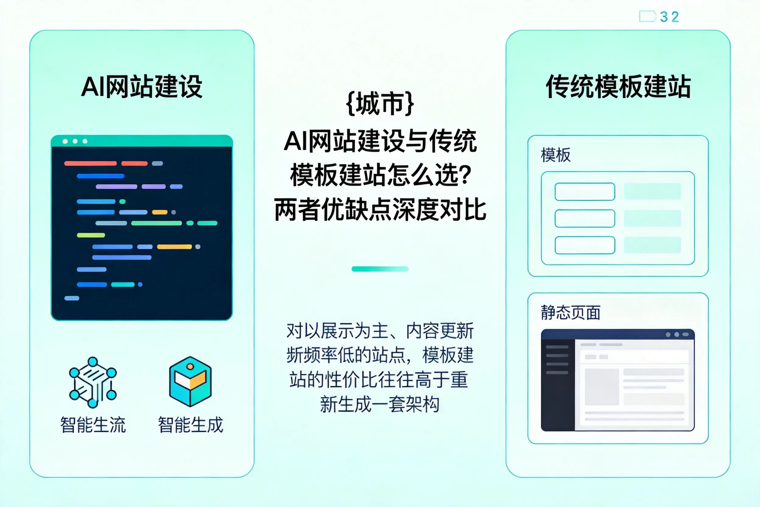 保定AI网站建设与传统模板建站怎么选？两者优缺点深度对比