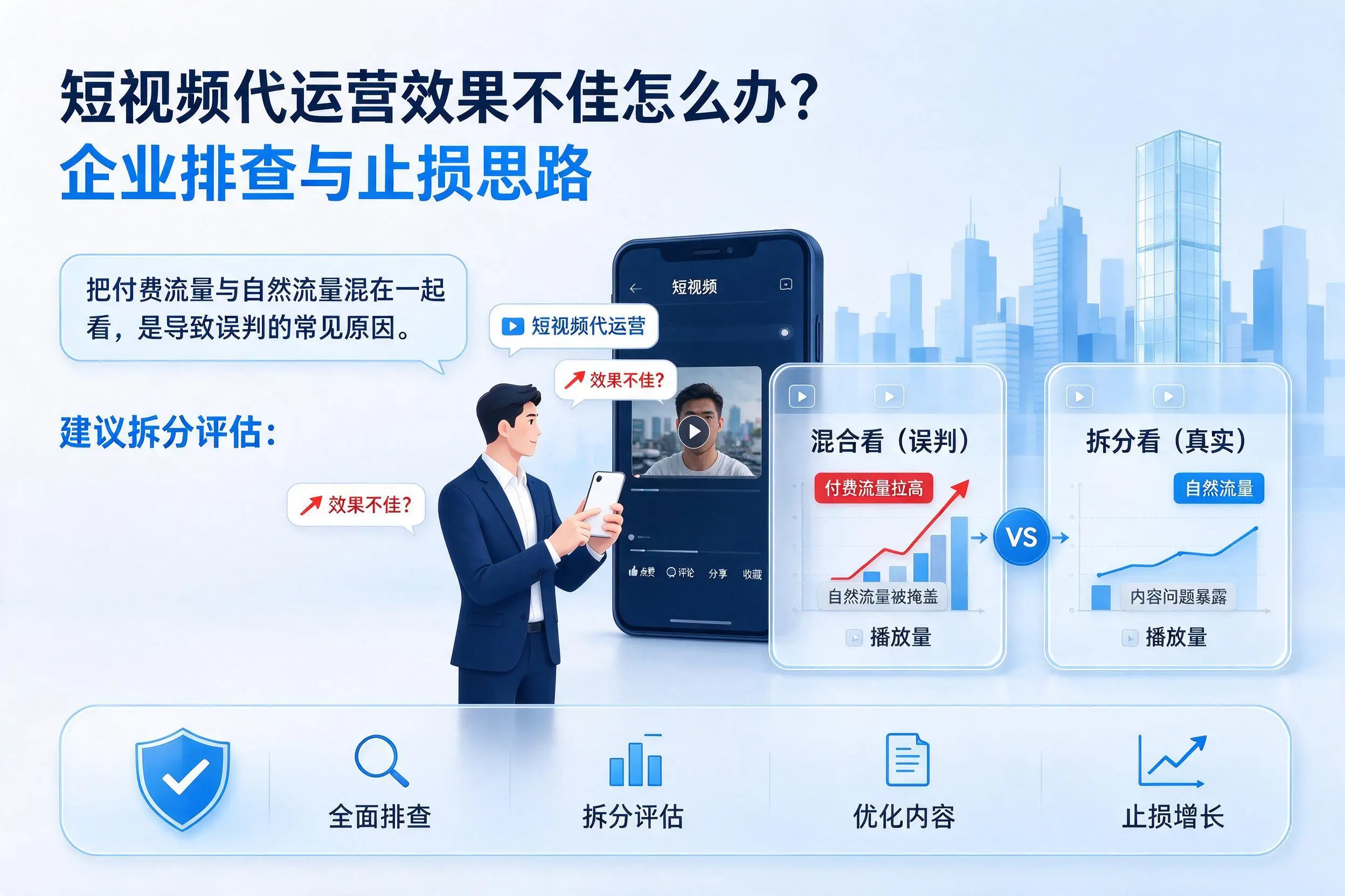 短视频代运营效果不佳怎么办？保定企业排查与止损思路