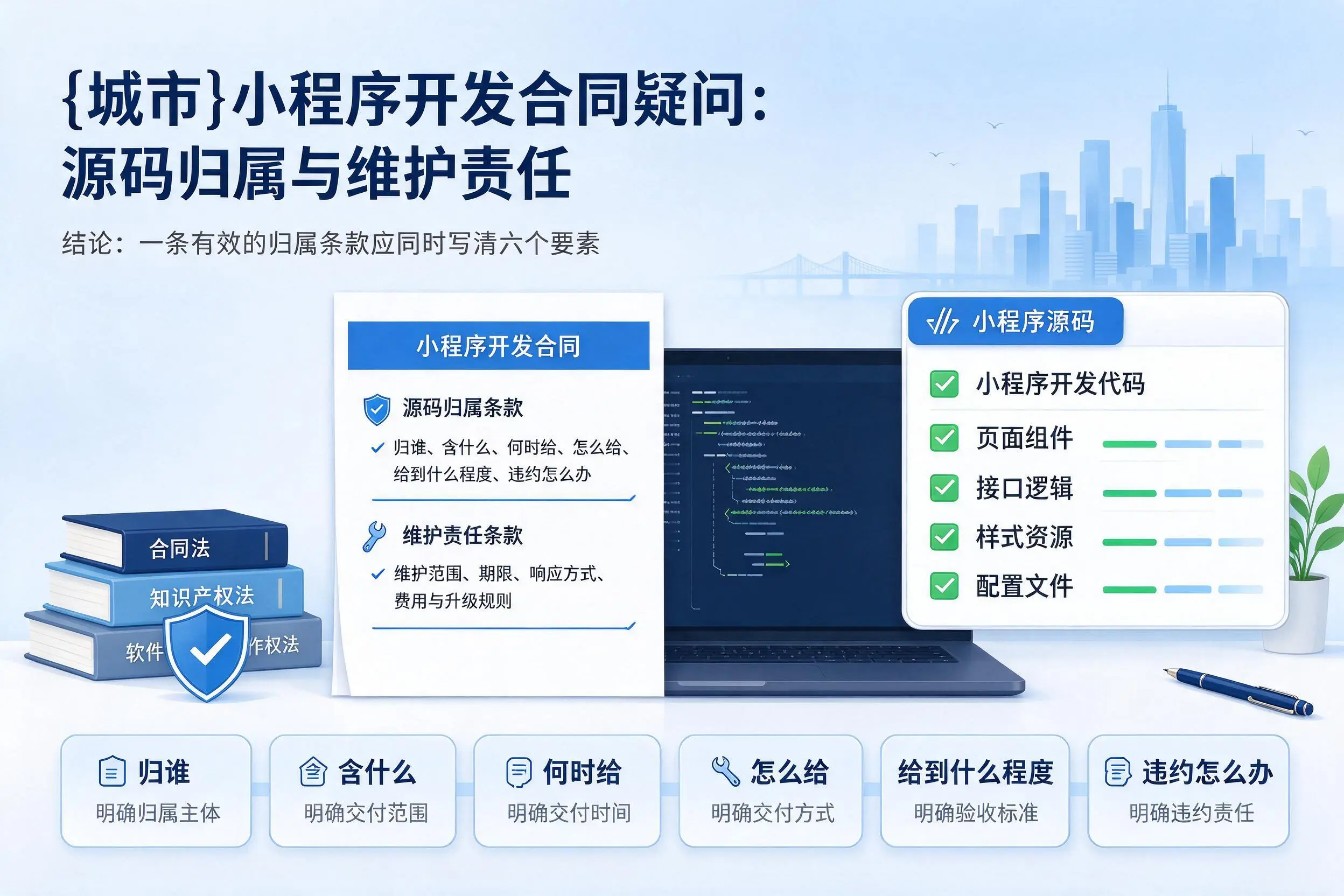 保定小程序开发合同疑问：源码归属与维护责任