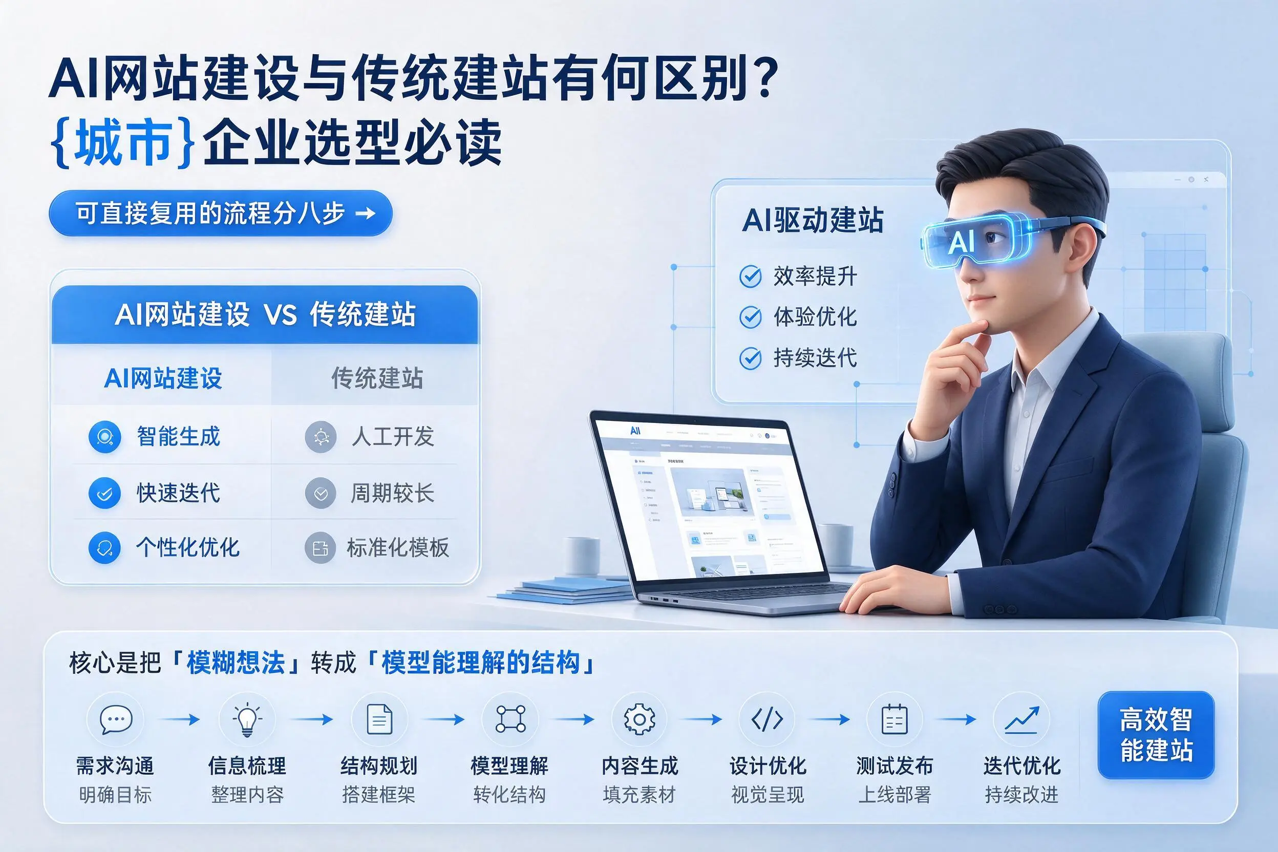 AI网站建设与传统建站有何区别？保定企业选型必读