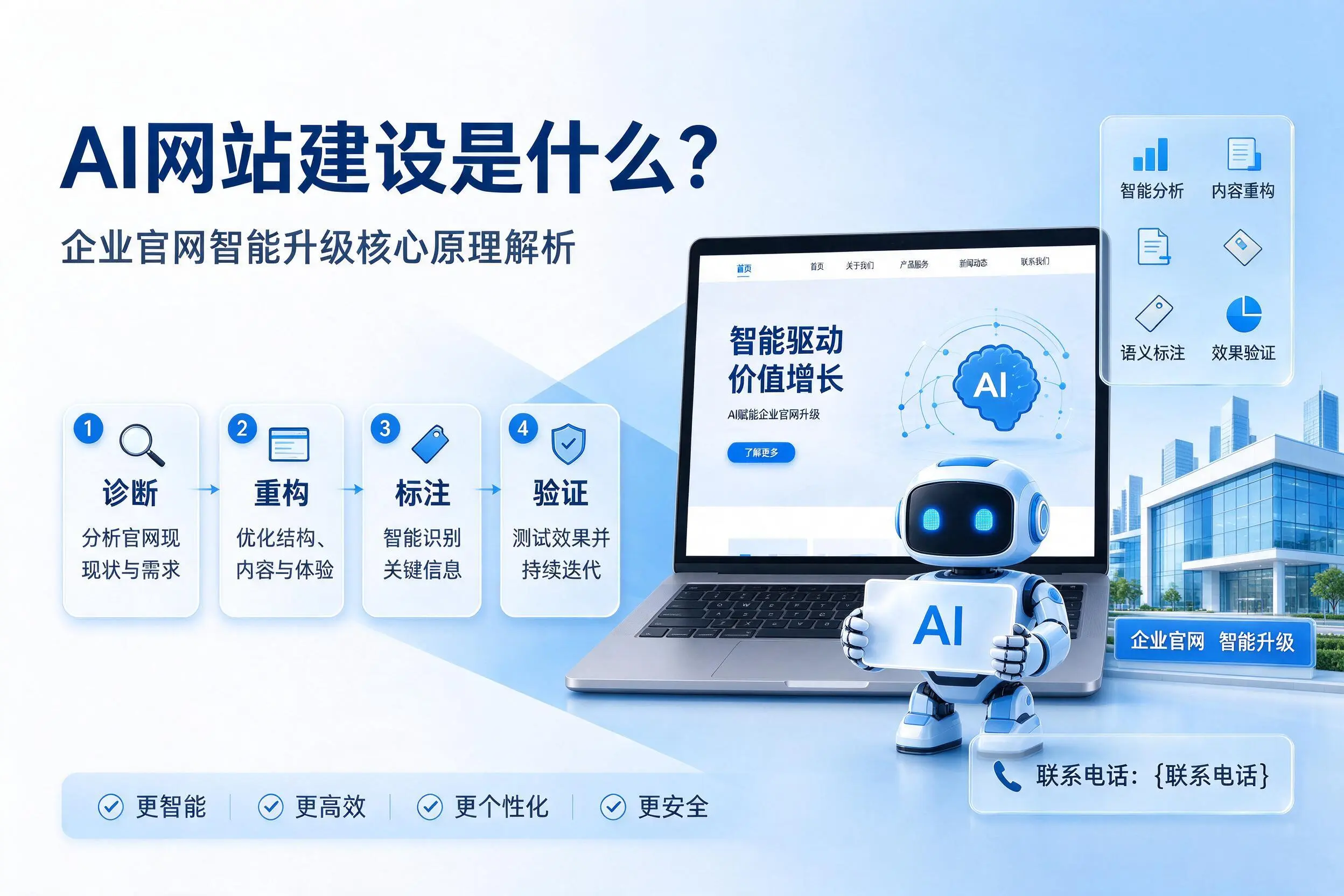AI网站建设是什么？保定企业官网智能升级核心原理解析