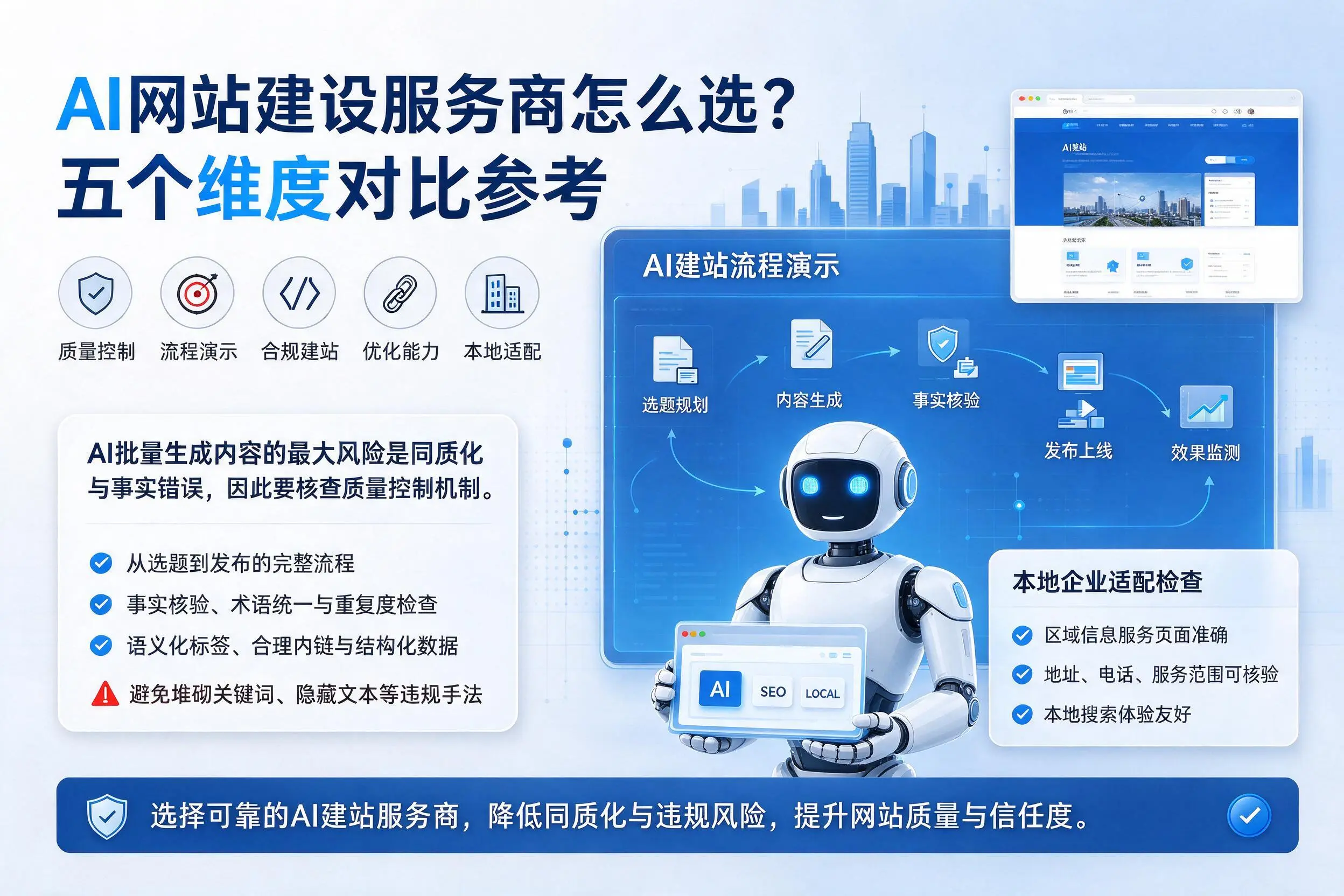 保定AI网站建设服务商怎么选？五个维度对比参考